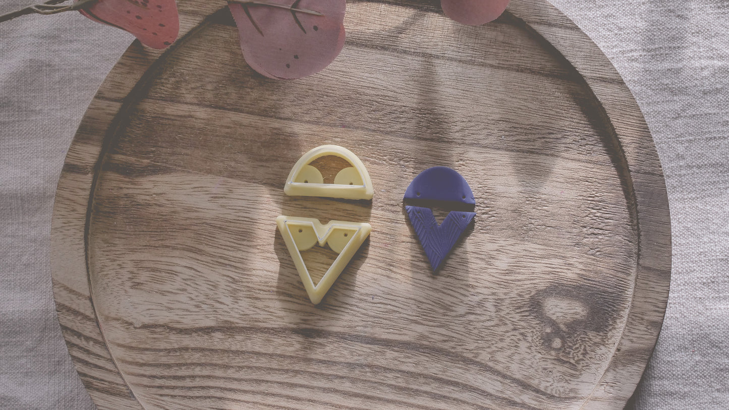 Triangle Arch Polymer Clay Cutter Set image 1