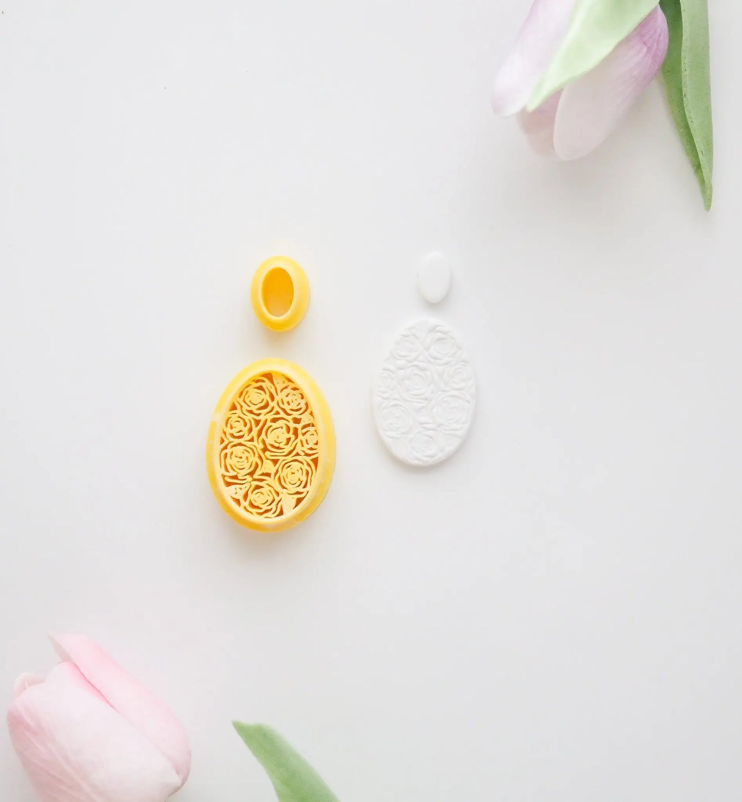 Rose Egg Polymer Clay Cutter image 0