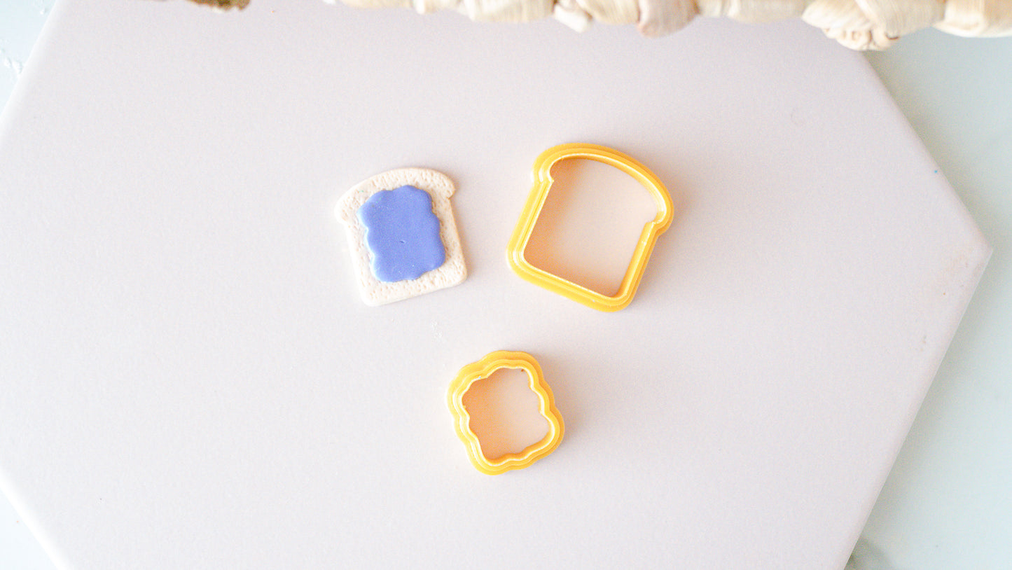 Bread & Jam Polymer Clay Cutter image 0