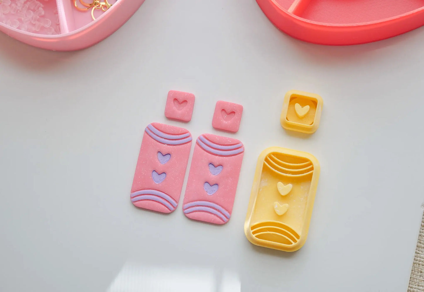 Retro Heart Polymer Clay Cutter image 1