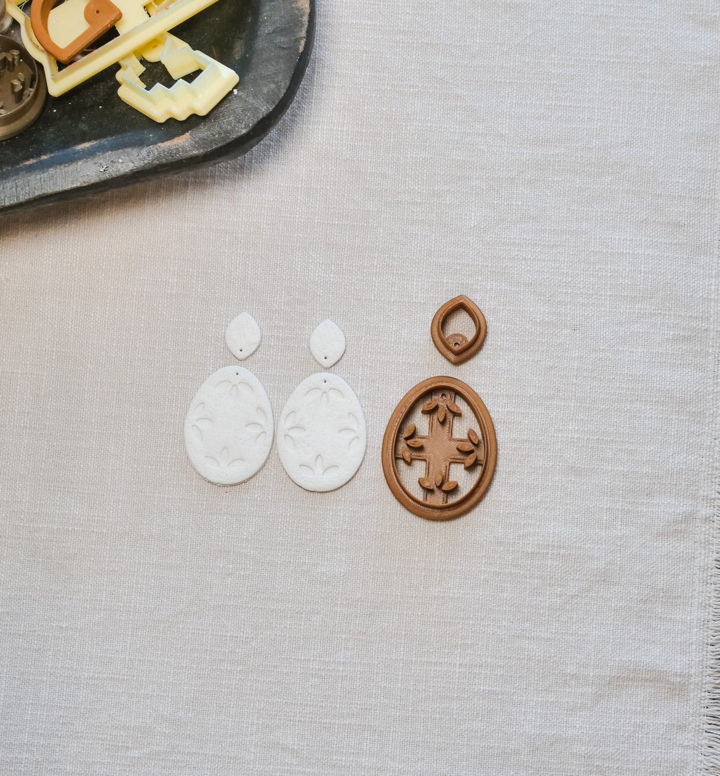 Talavera Easter Egg Polymer Clay Cutter Set #2 image 2