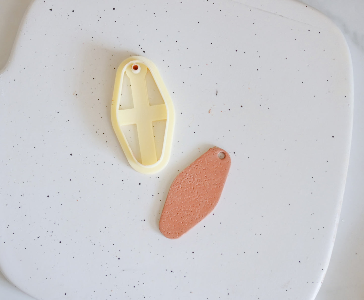 Retro Keychain Polymer Clay Cutter image 0