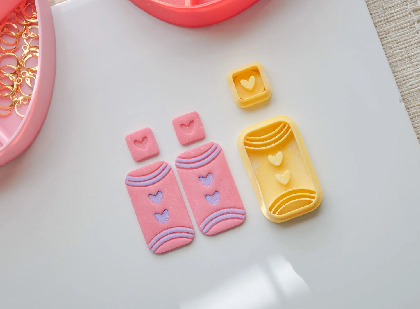 Retro Heart Polymer Clay Cutter image 0