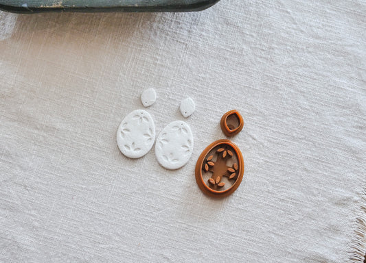 Talavera Easter Egg Polymer Clay Cutter Set #2 image 1