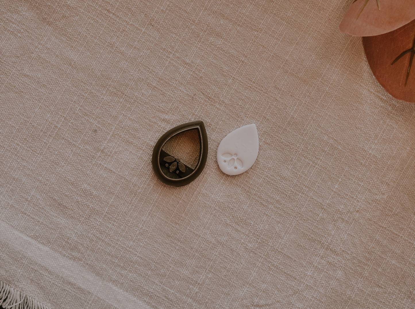 Talavera Half Flower Polymer Clay Cutter image 1