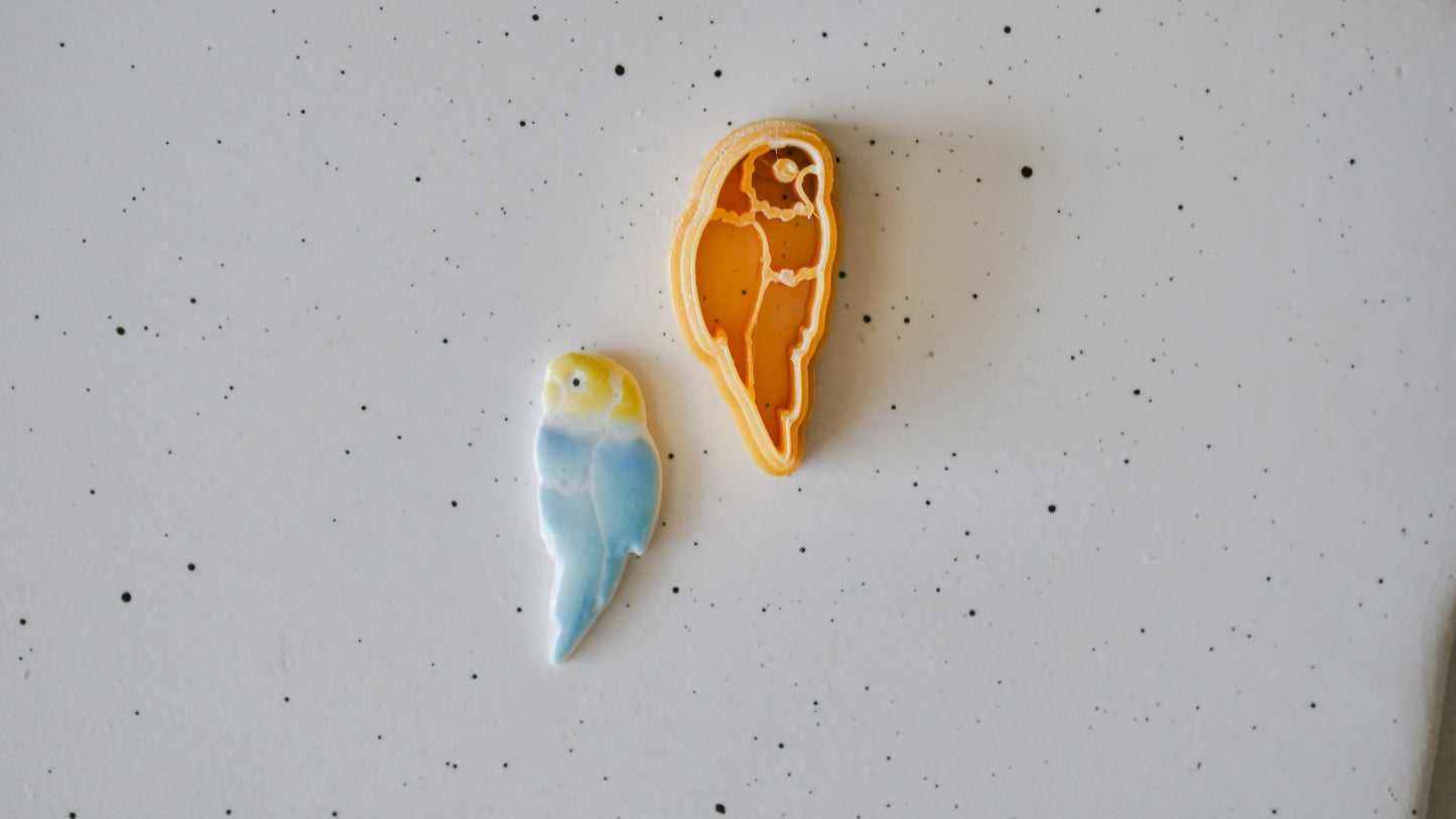 Parakeet/Bird Shape Polymer Clay Cutter image 1