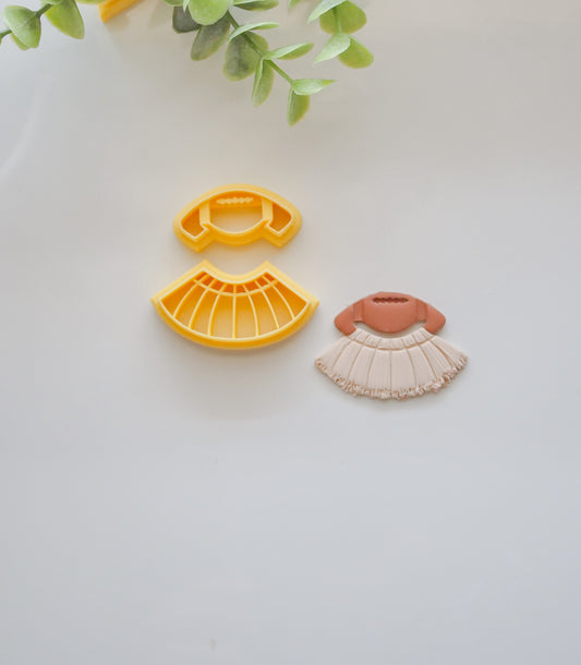 Football Macrame Polymer Clay Cutter image 1