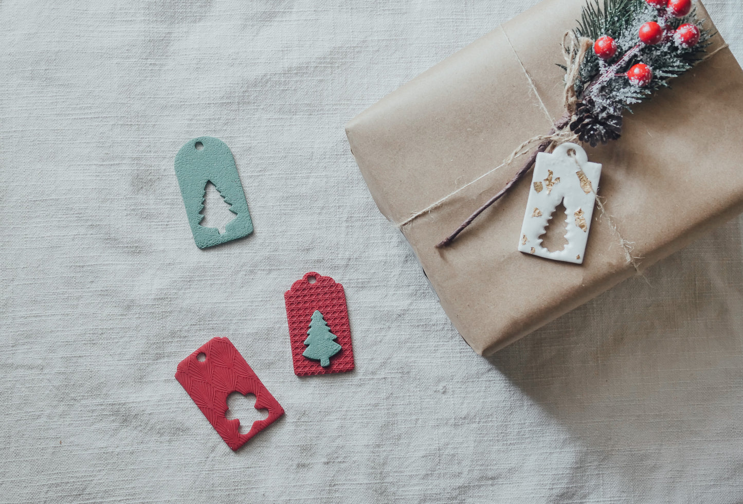 Gift Tag Polymer Clay Cutter image 0