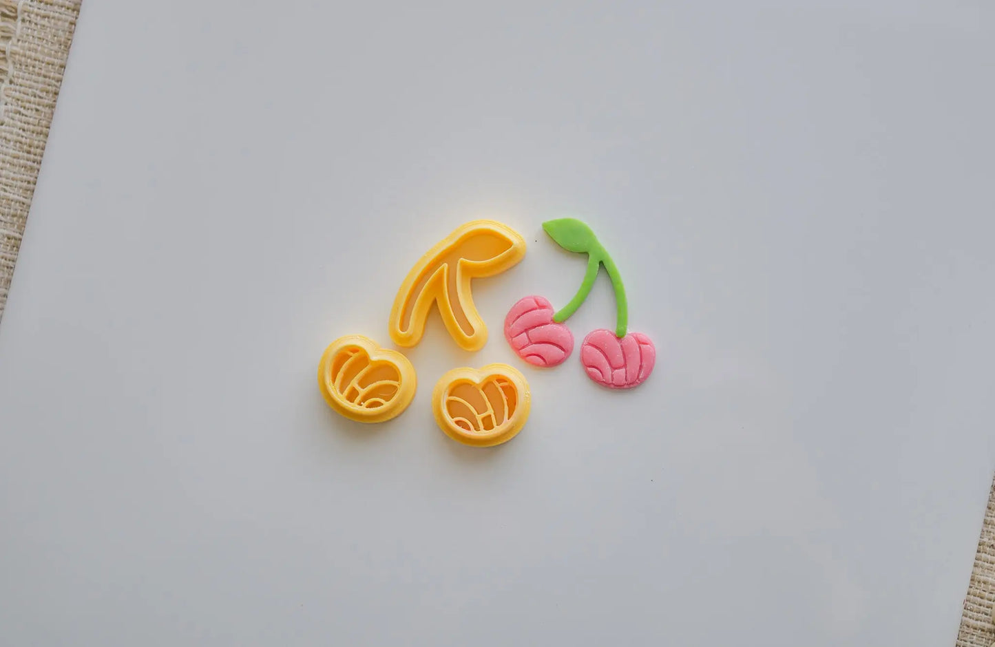 Concha Cherries Polymer Clay Cutter Set image 1
