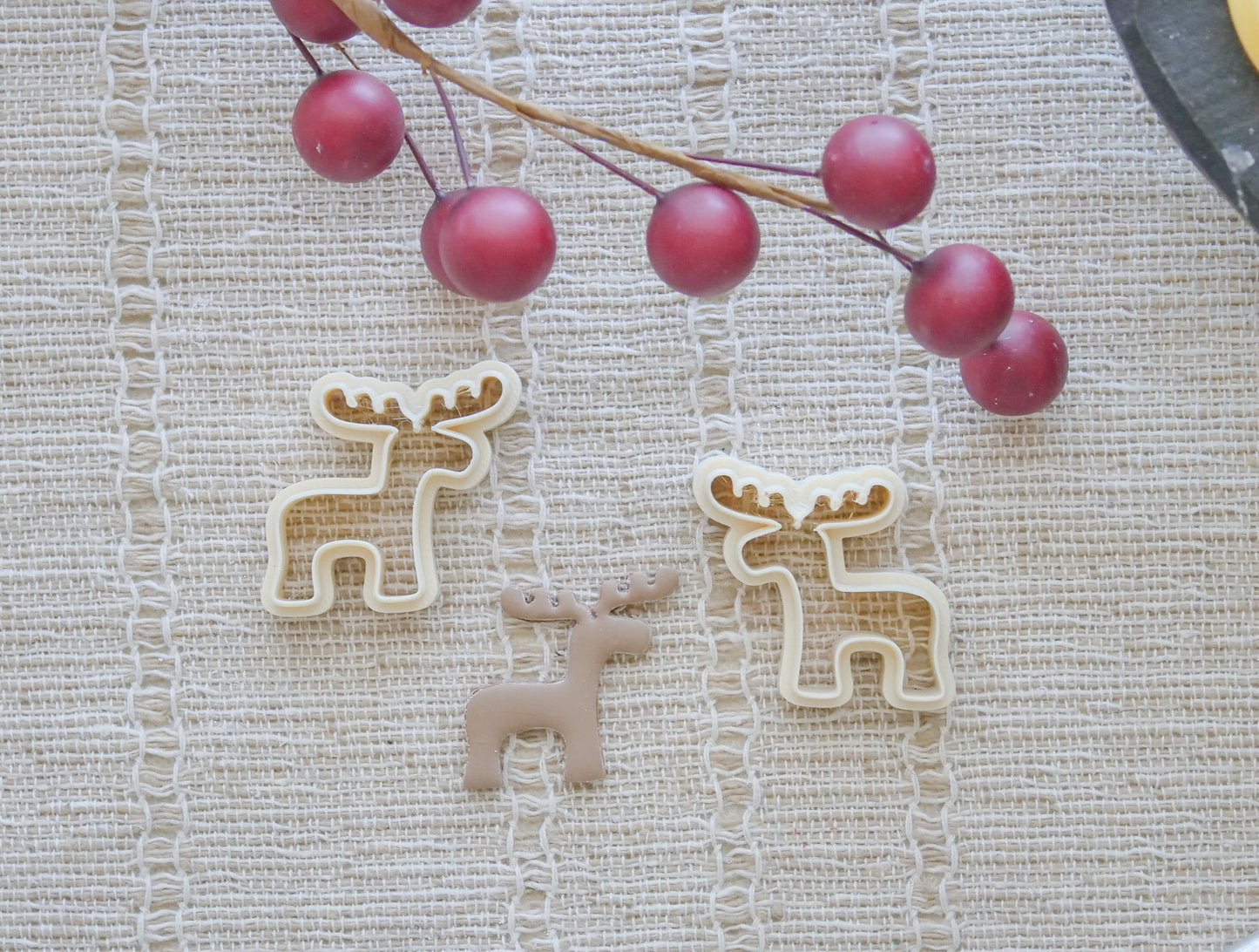Nordic Reindeer Polymer Clay Cutter Set image 0