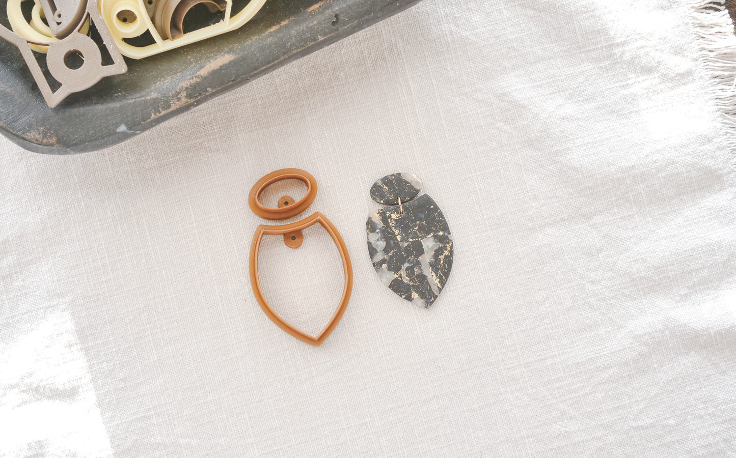 Boho Drop Shape Clay Cutter Set image 2