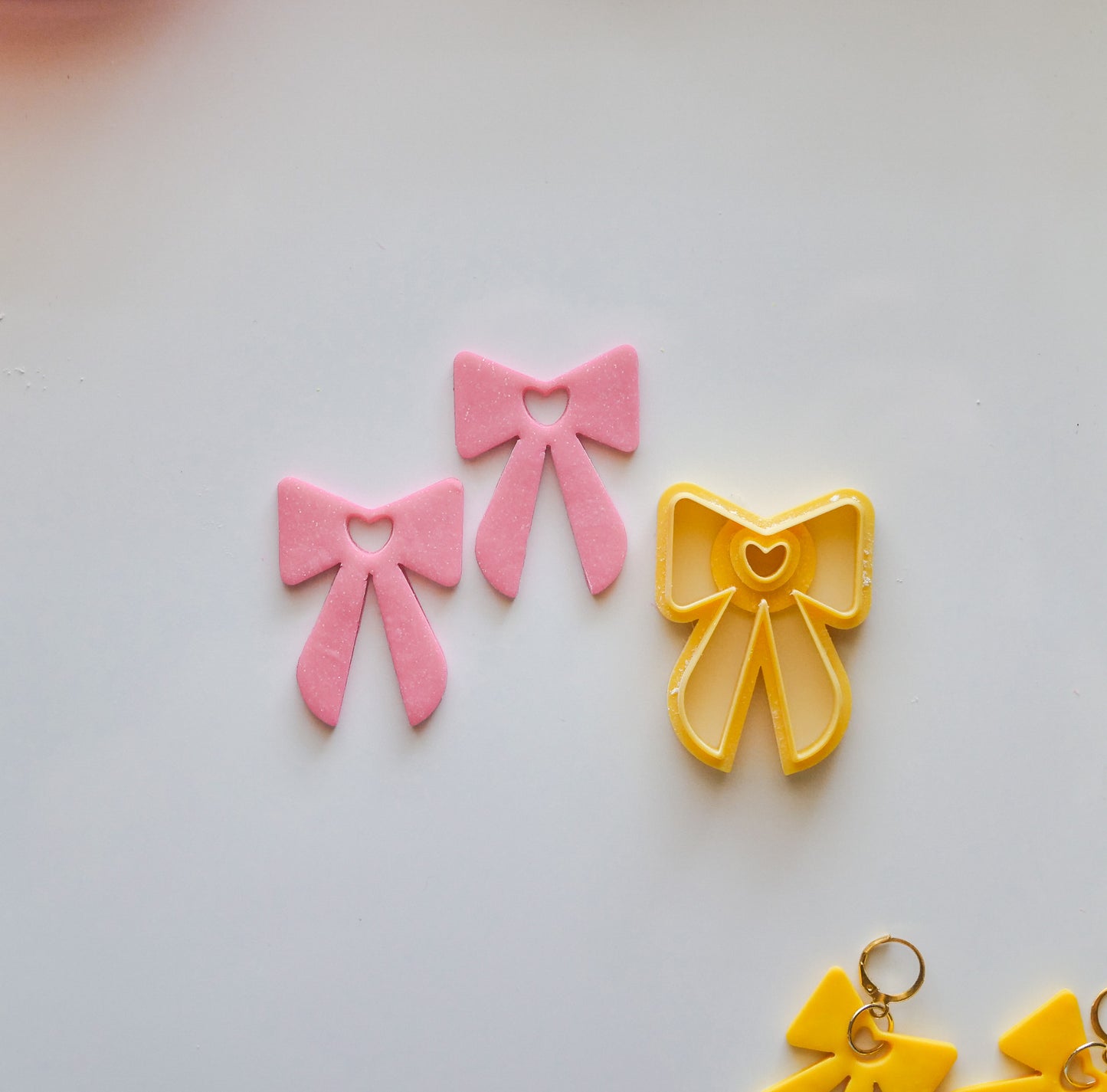 Bow Heart Cut Out Polymer Clay Cutter image 2