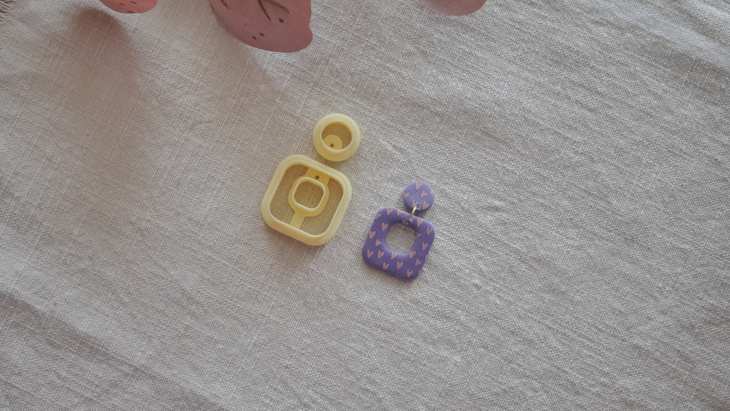 Rounded Square Polymer Clay Cutter Set image 1