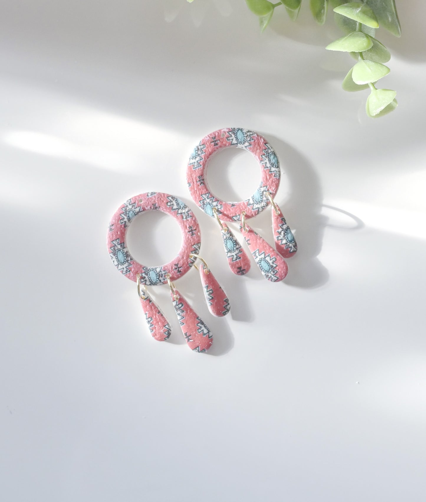 Brown Stone Boho Polymer Clay Transfers image 2