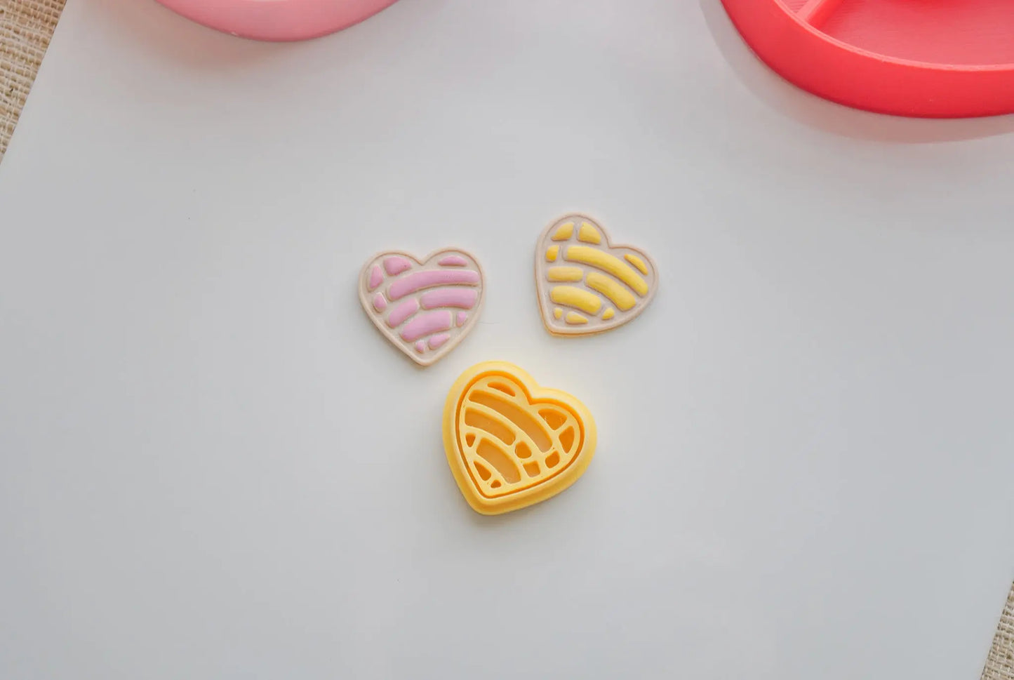 Concha Heart Polymer Clay Cutter Set image 1