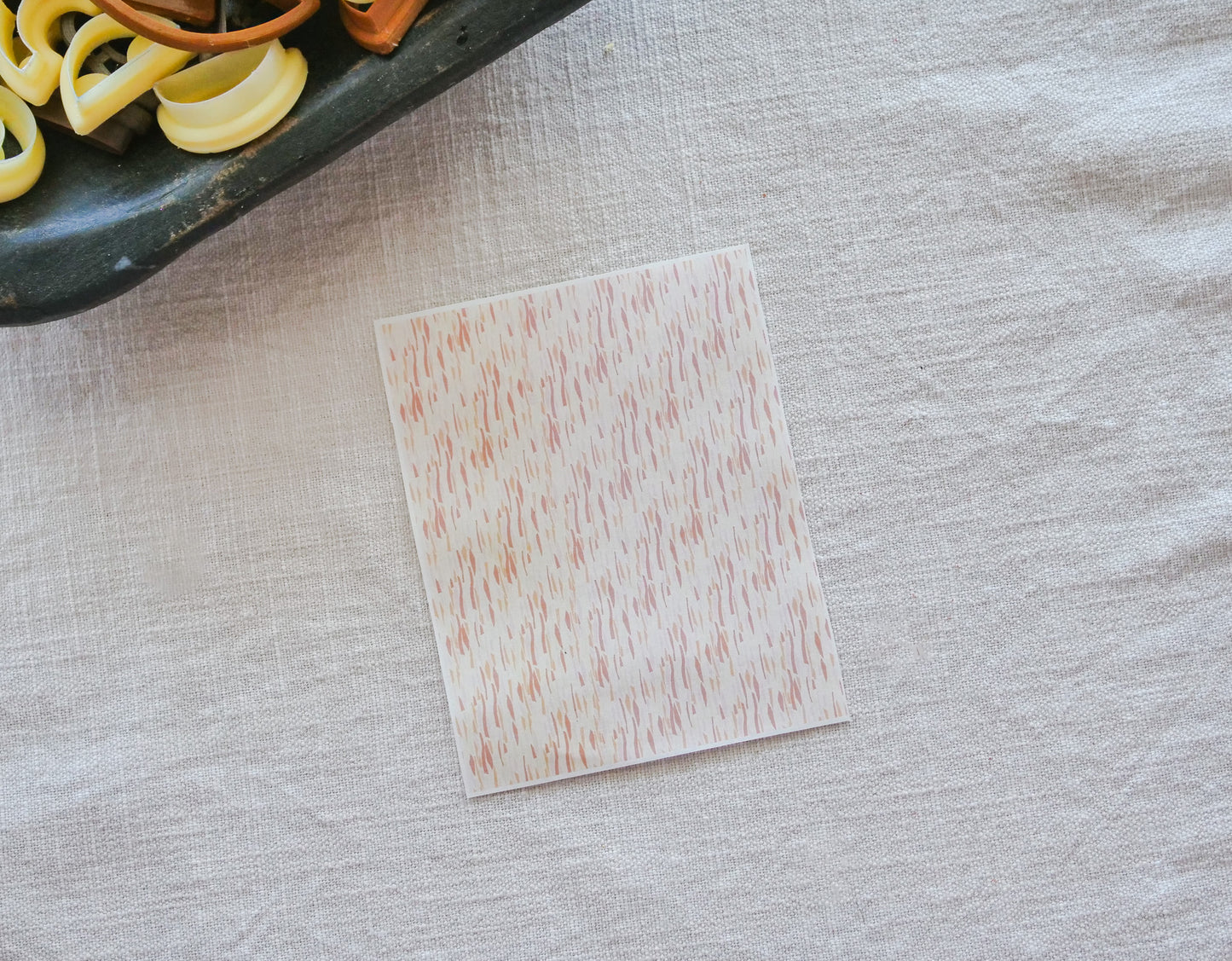 Paint Strokes Polymer Clay Transfer Sheets image 0