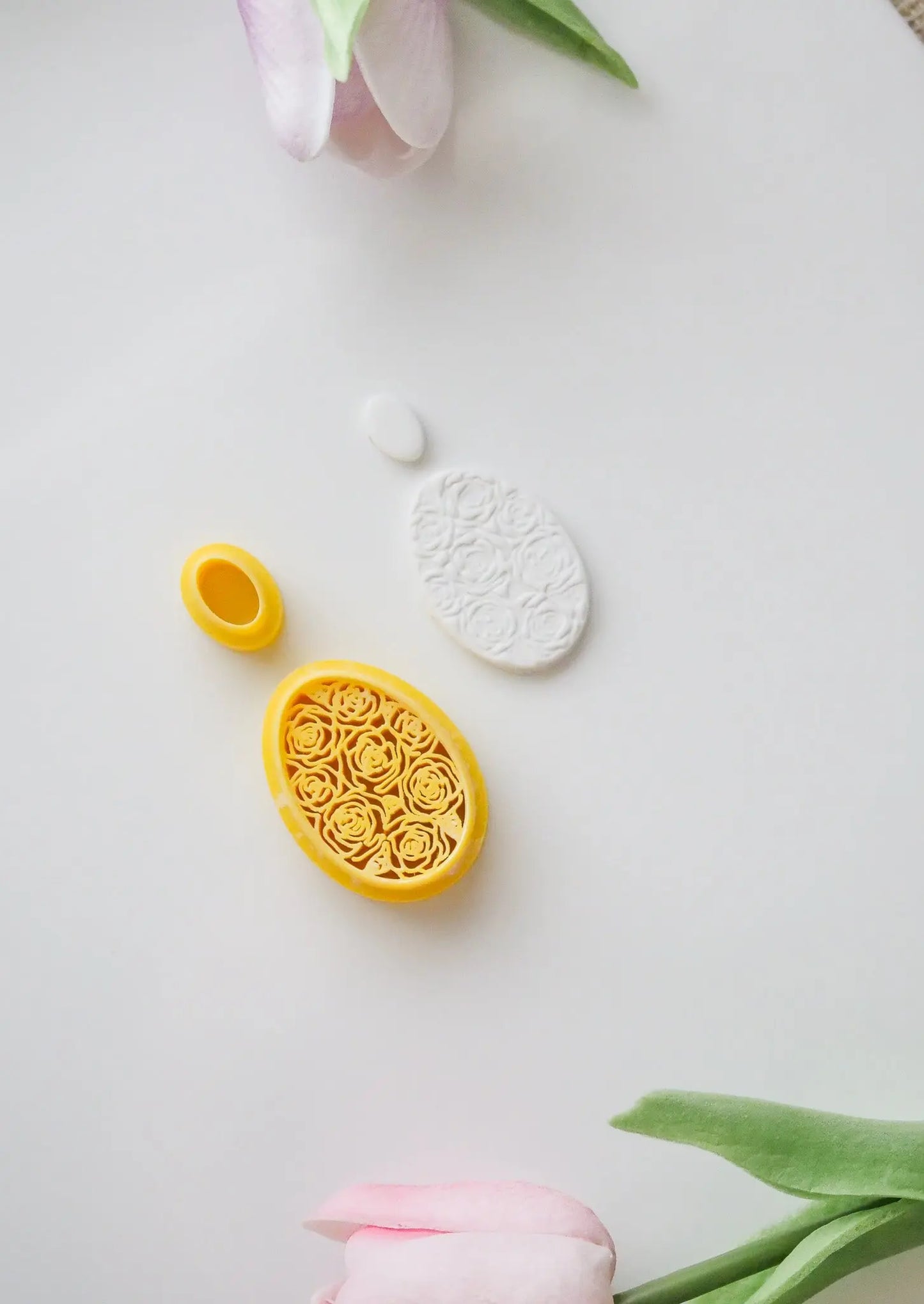 Rose Egg Polymer Clay Cutter image 1