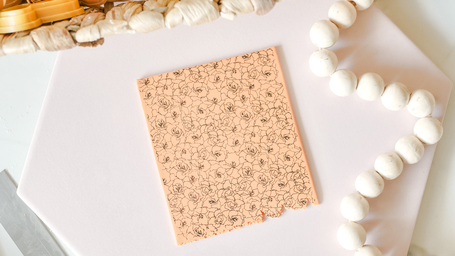 Cherry Blossom Silkscreen Stencil For Polymer Clay image 0