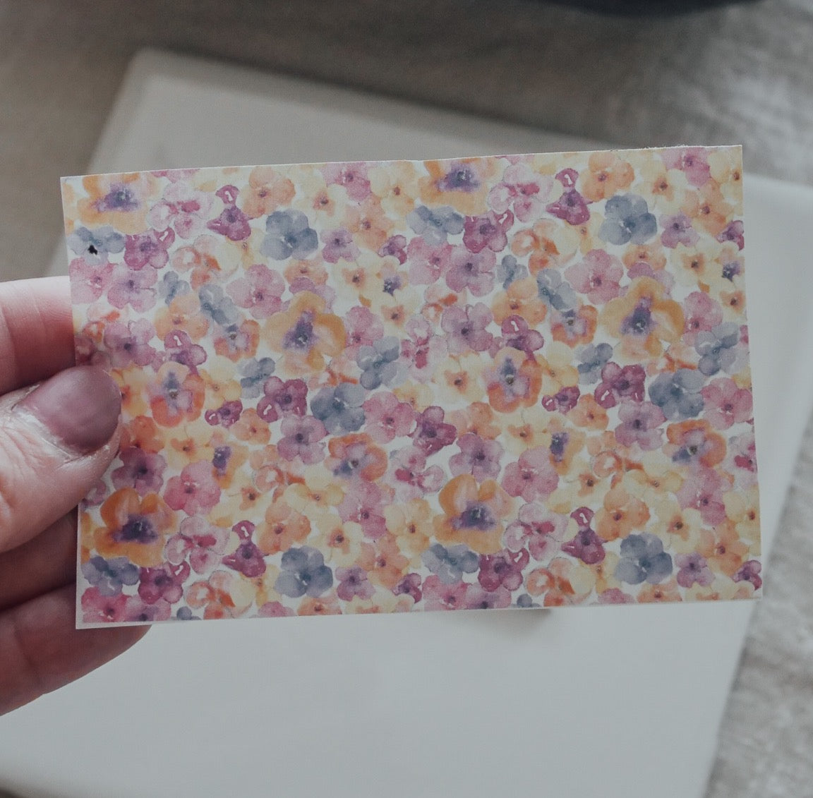 Watercolor Floral Pattern Transfer Sheets image 0