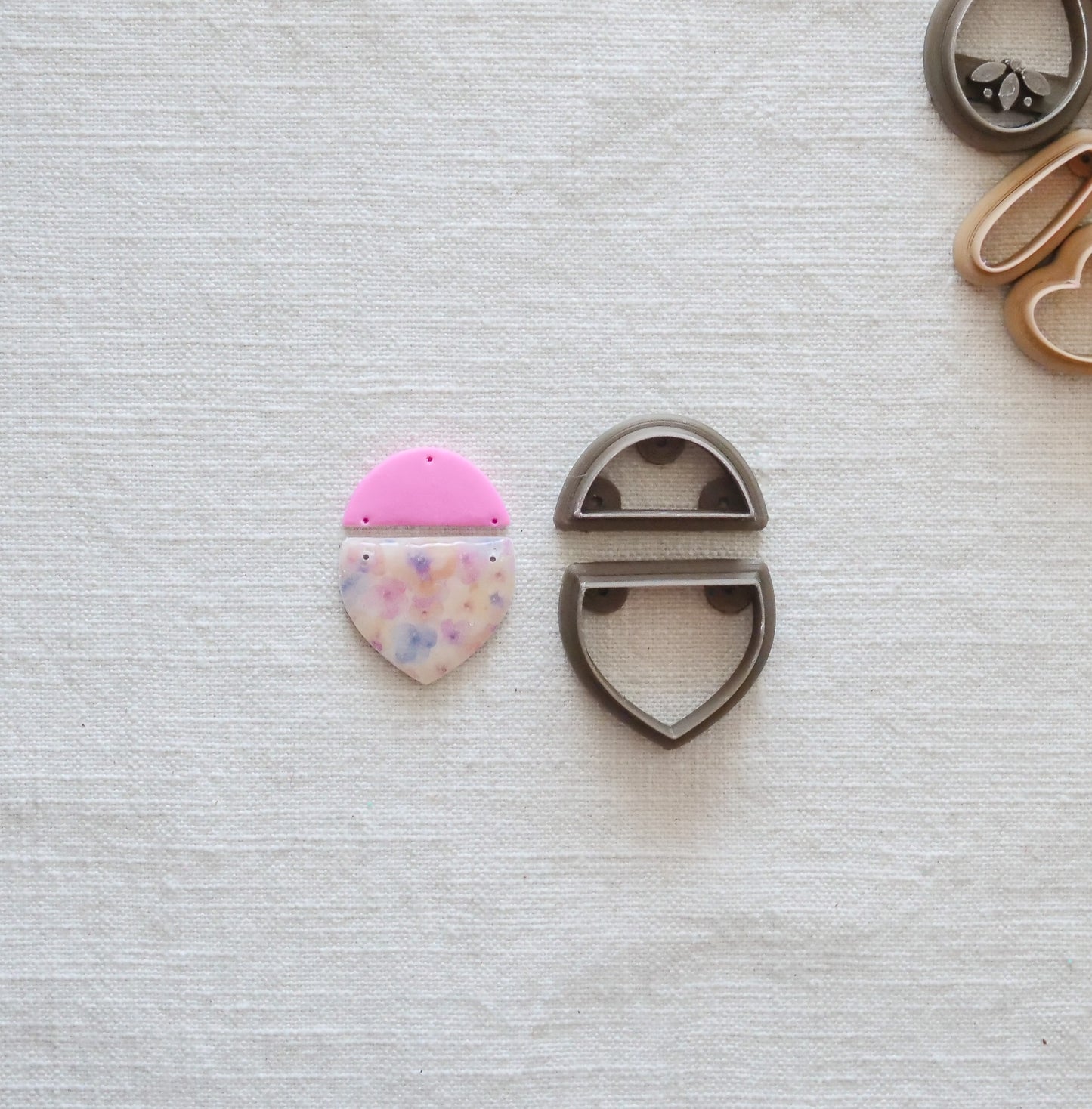 Abstract Drop Polymer Clay Cutter Set image 0
