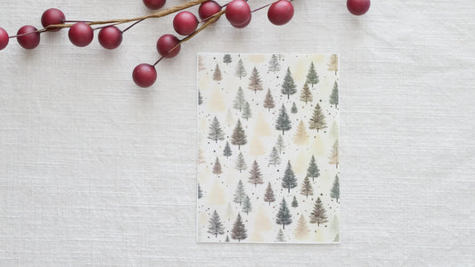 Christmas Tree Polymer Clay Transfers image 1