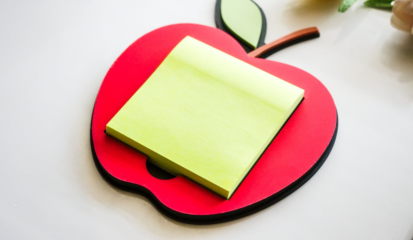 Apple Shaped Desk Sticky Note Holder