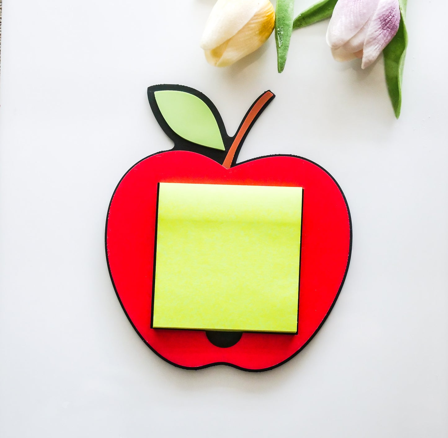 Apple Shaped Desk Sticky Note Holder