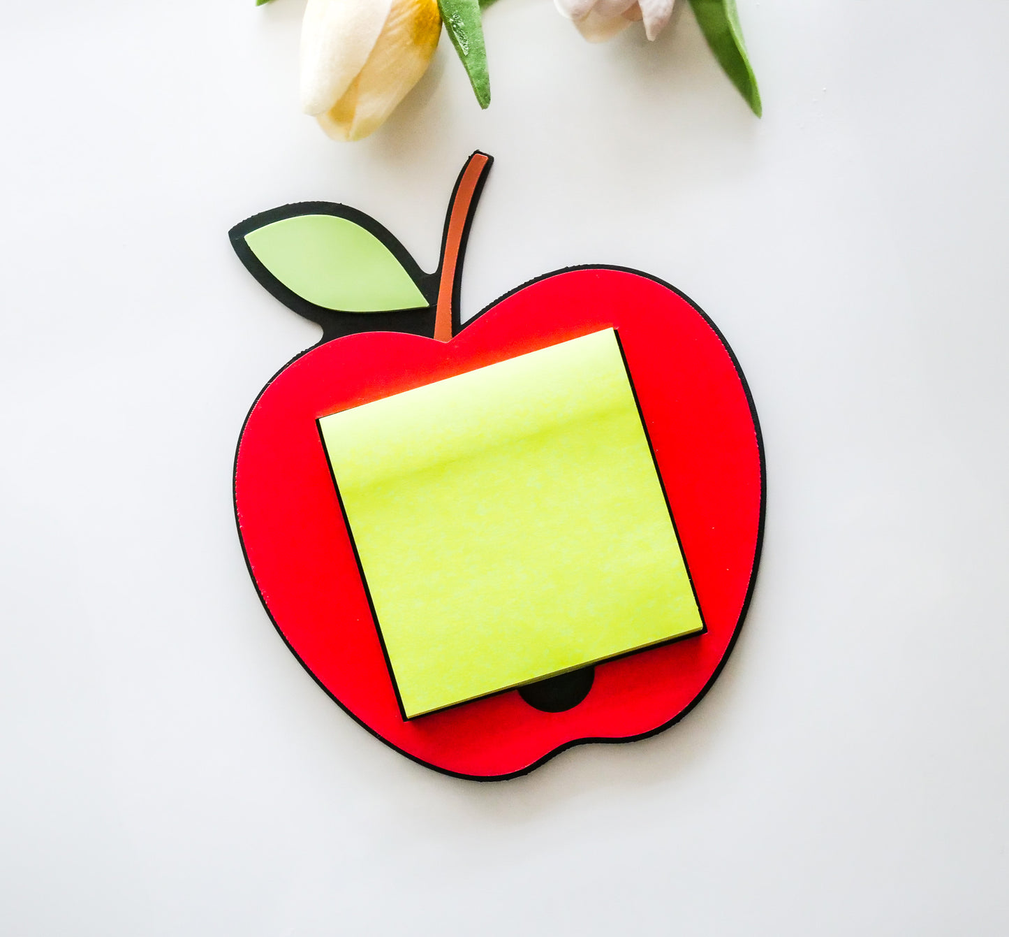 Apple Shaped Desk Sticky Note Holder