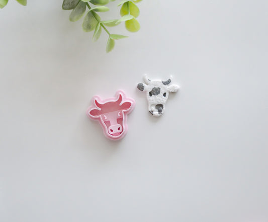 Cow Embossed Polymer Clay Cutter – view 2 | Hello Cutters