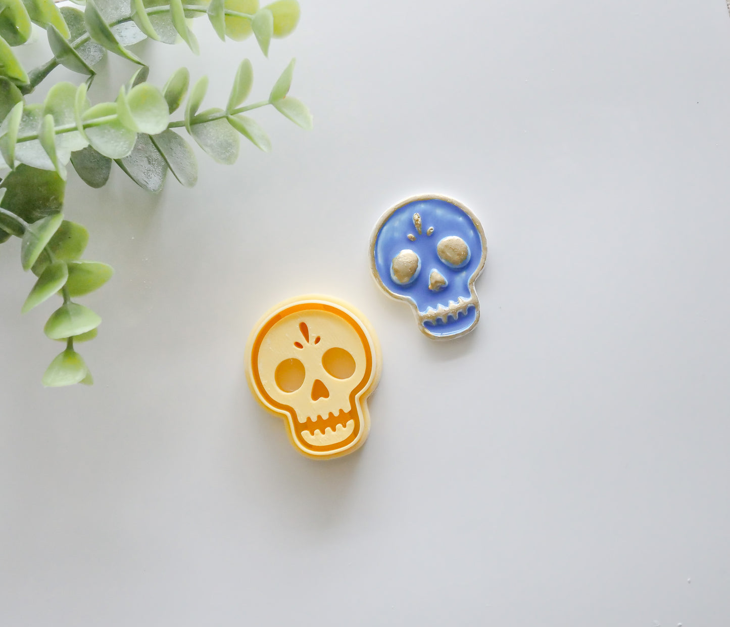 Día de los Muertos Embossed Skull Cutter