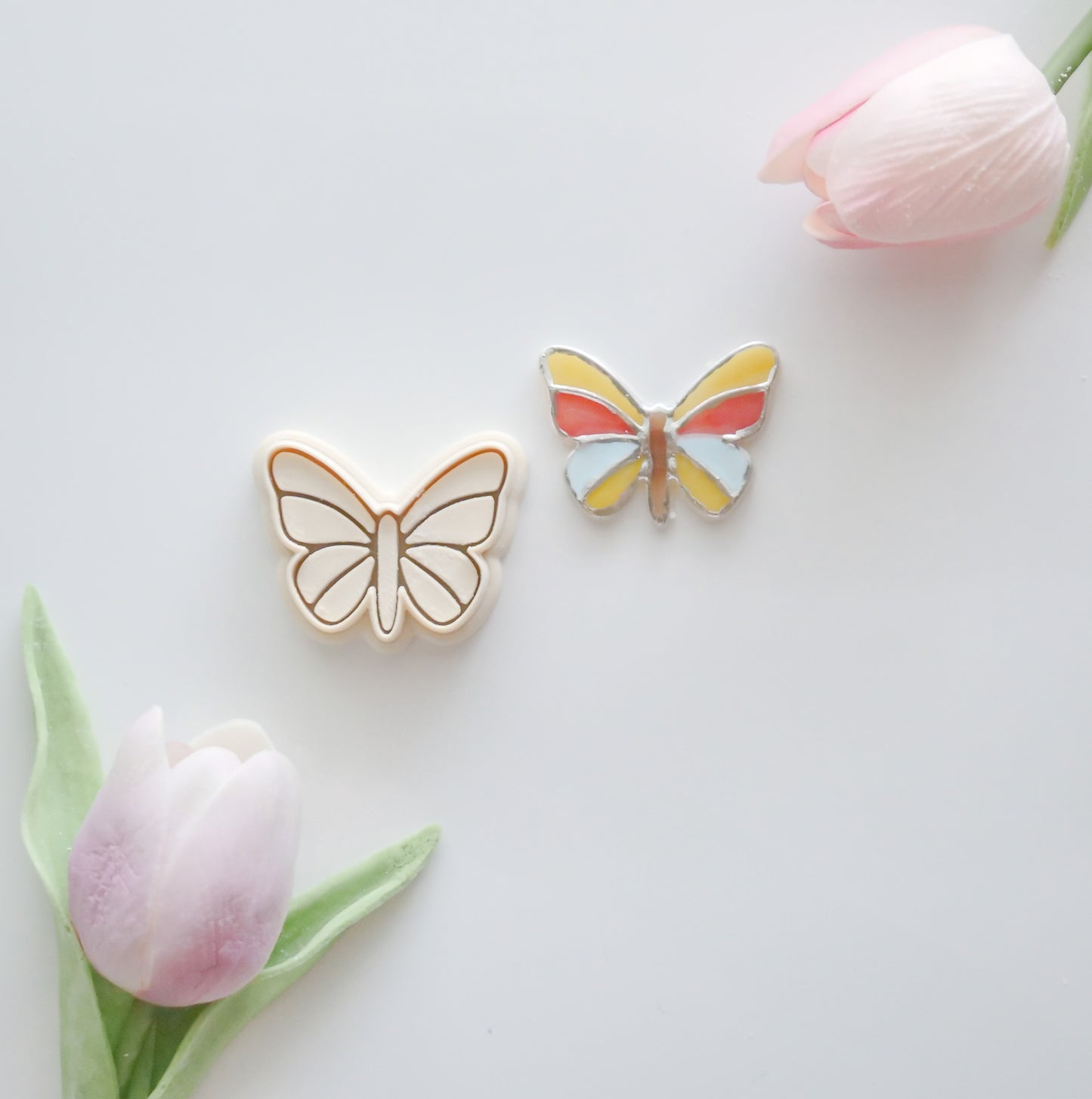 Stained Glass Butterfly Polymer Clay Cutter