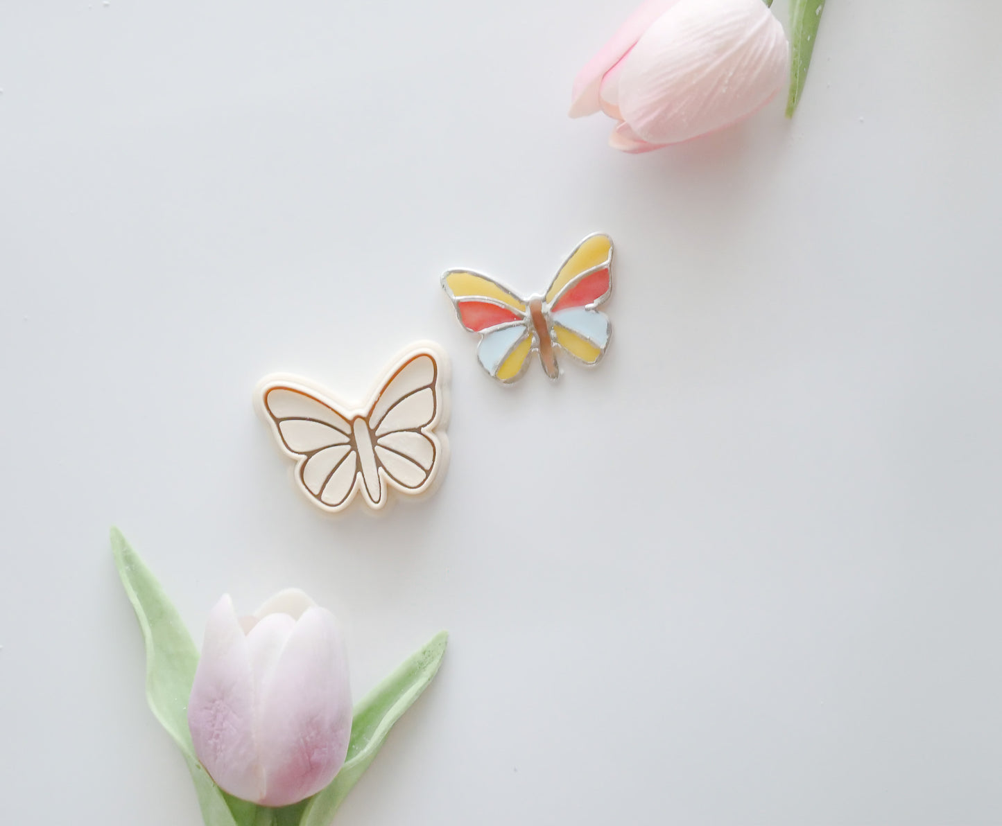 Stained Glass Butterfly Polymer Clay Cutter