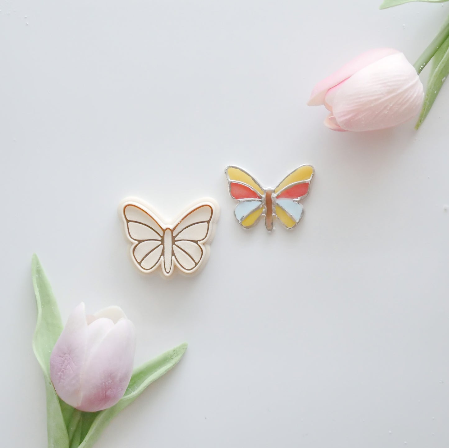 Stained Glass Butterfly Polymer Clay Cutter