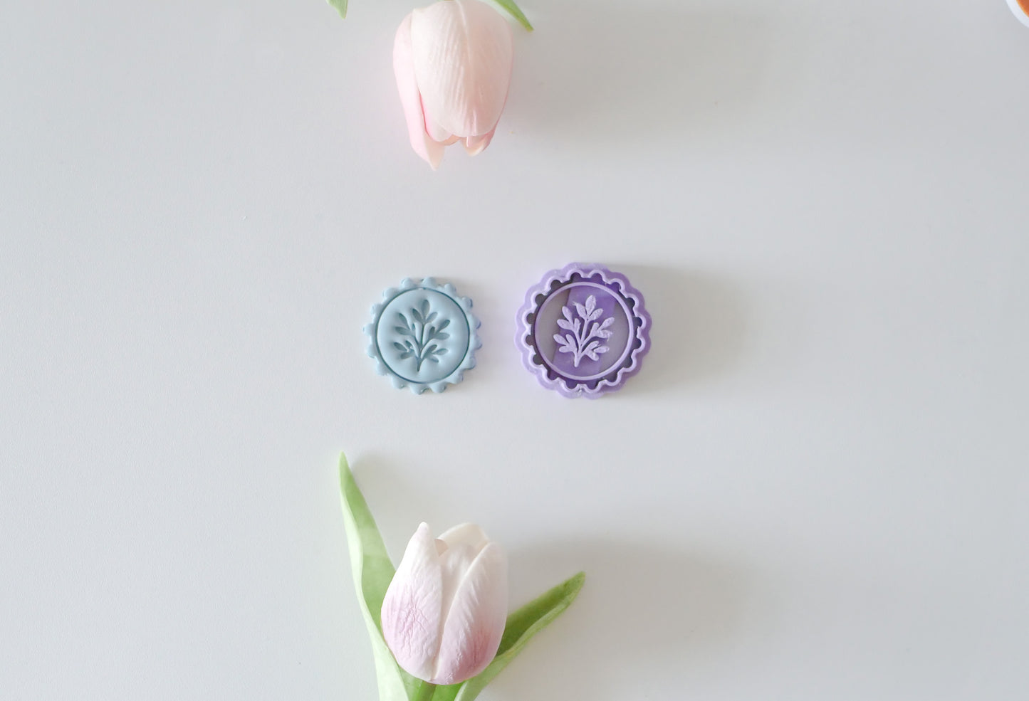 floral polymer clay cutter