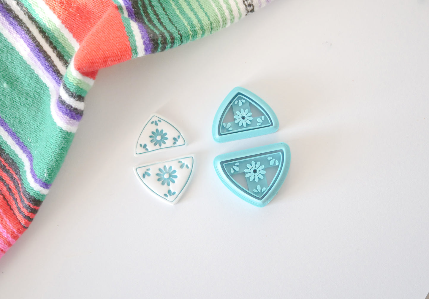 Talavera Triangle Florals Cutter Set | Hello Cutters