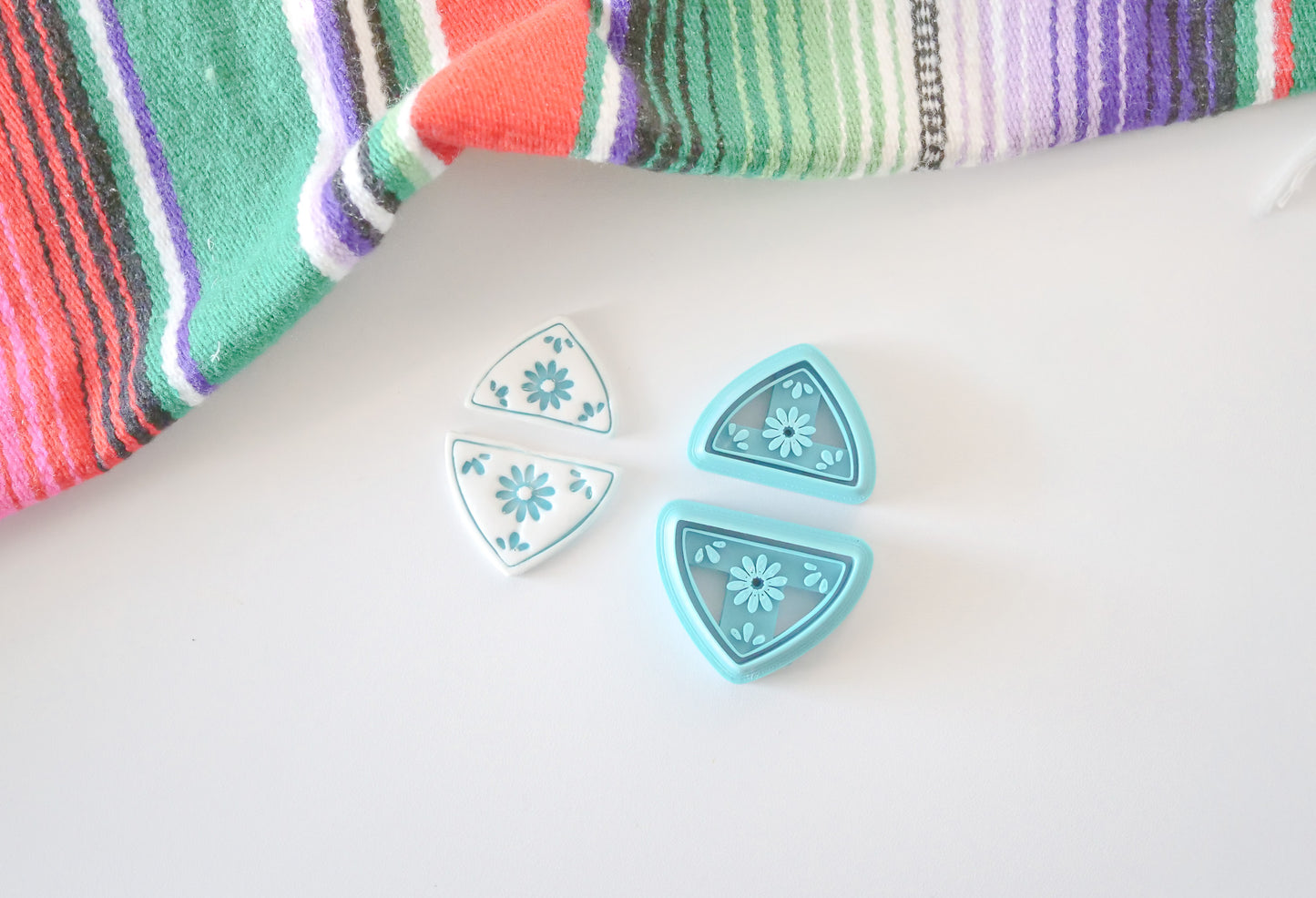 Talavera Triangle Florals Cutter Set | Hello Cutters