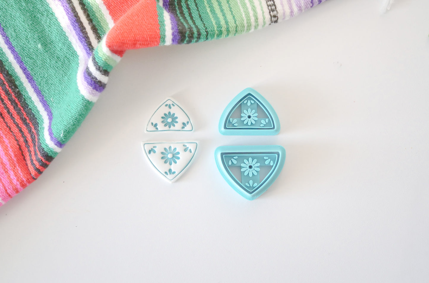 Talavera Triangle Florals Cutter Set | Hello Cutters