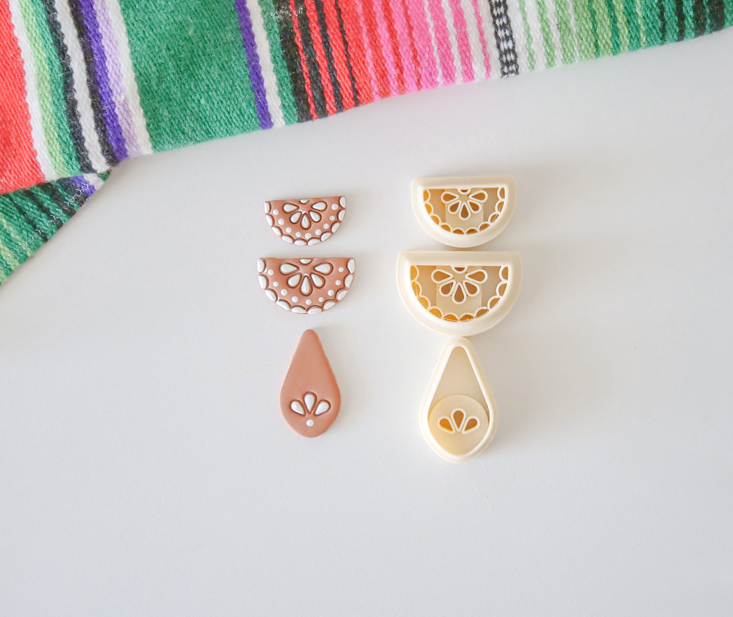Talavera Polymer Clay Cutter Set: 3 Unique Shapes