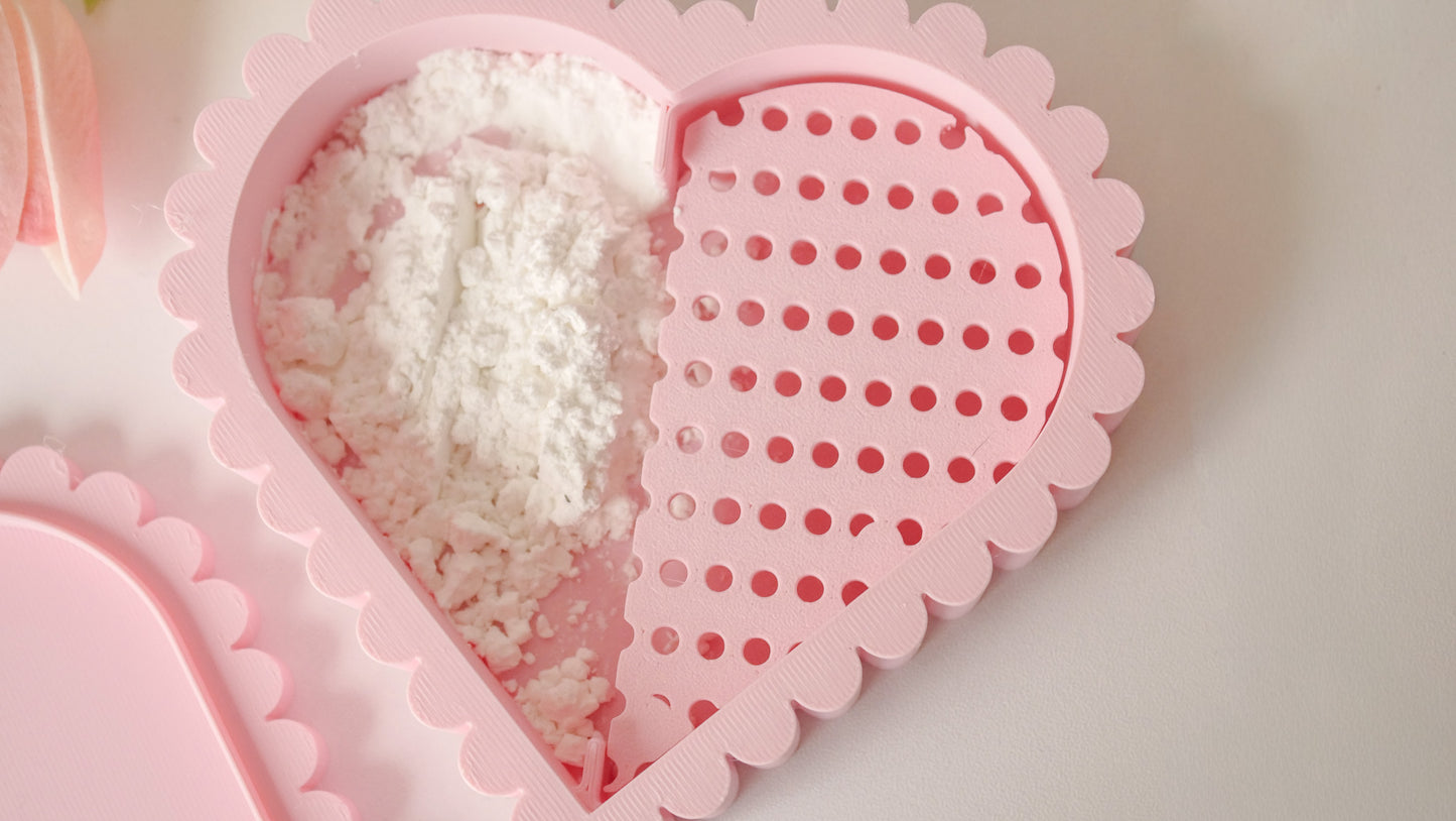 Heart Shape Cornstarch Duster