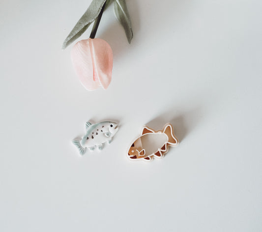 fish polymer clay cutter designed by hello cutte