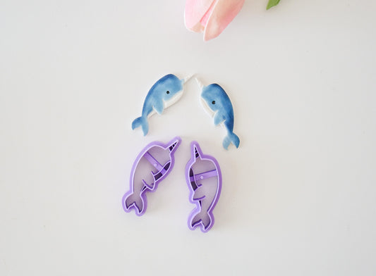 Narwhal Polymer Clay Cutter Set – view 2 | Hello Cutters