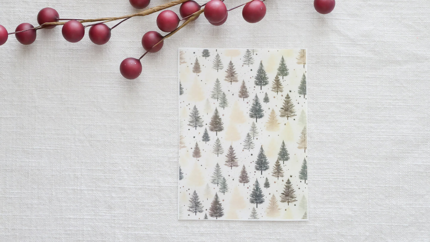 Christmas Tree Polymer Clay  Transfers image 1