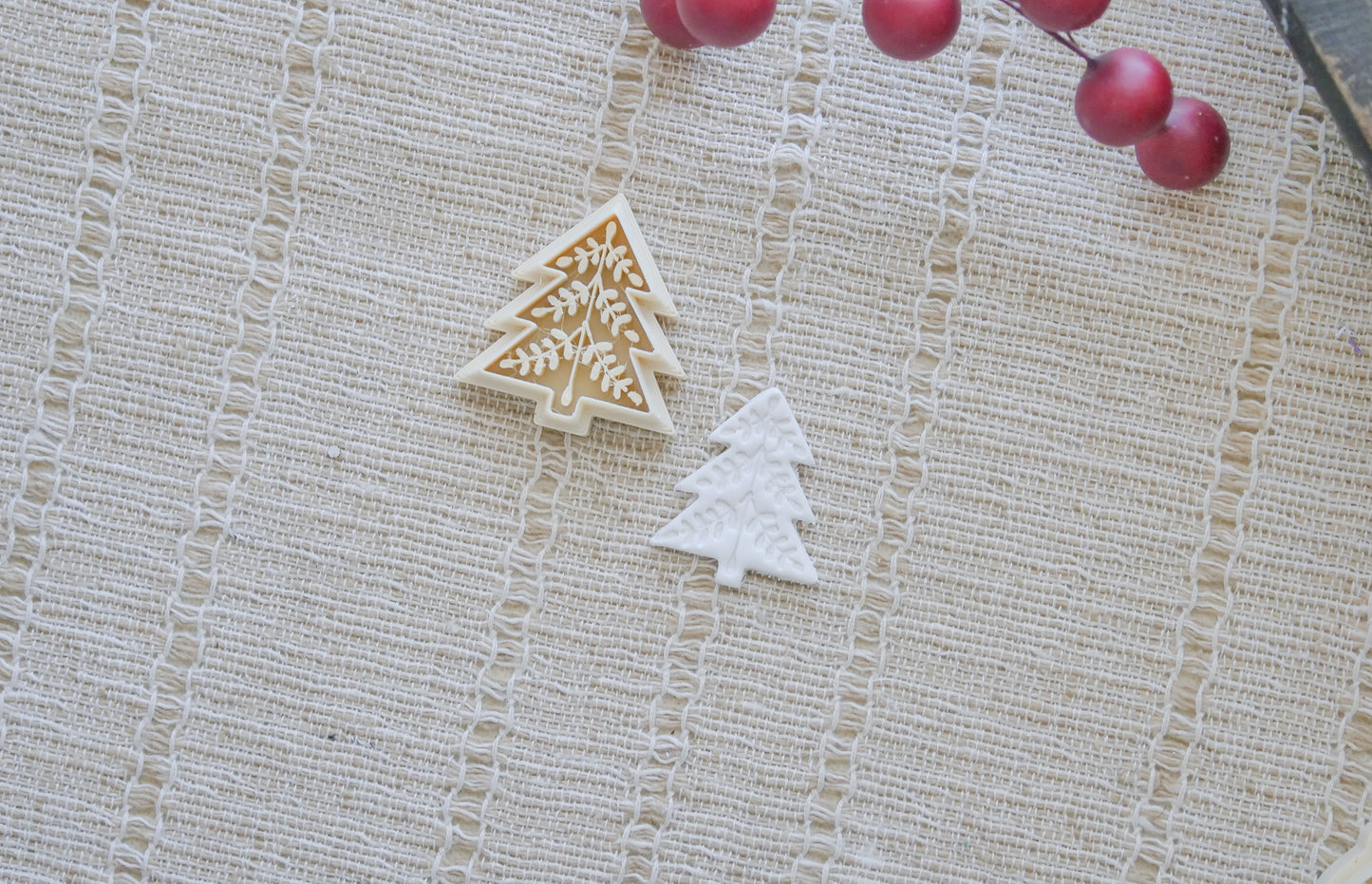 Nordic Christmas Tree Polymer Clay Cutter image 0