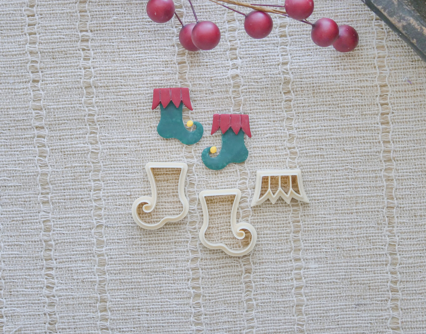 Elf Shoes Polymer Clay Cutter Combo image 0
