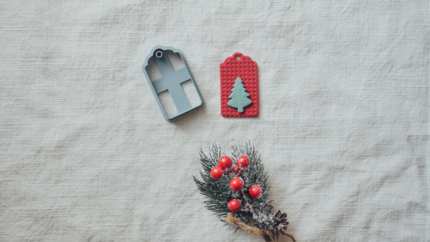 Gift Tag Polymer Clay Cutter image 2