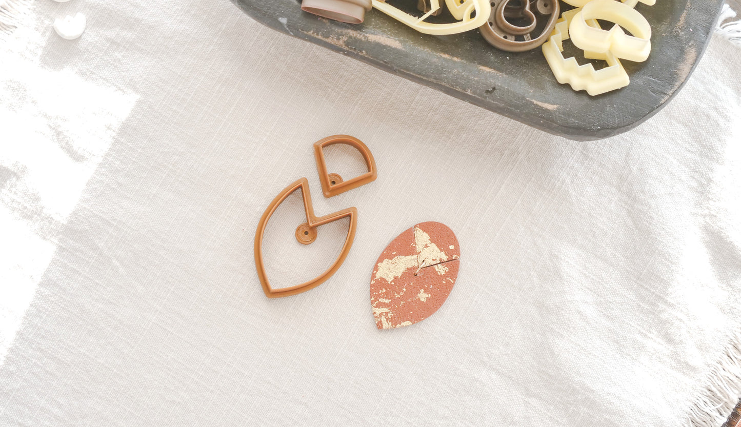 Boho Triangle Shape Clay Cutter Set image 1