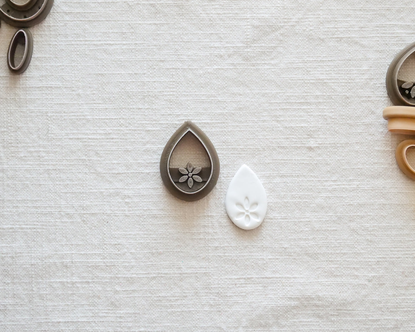 Talavera Flower Polymer Clay Cutter image 0