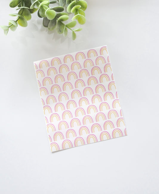 Rainbow Boho Transfer Sheets image 1