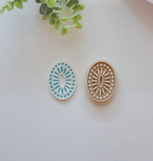 Stone Oval Polymer Clay Cutter image 1