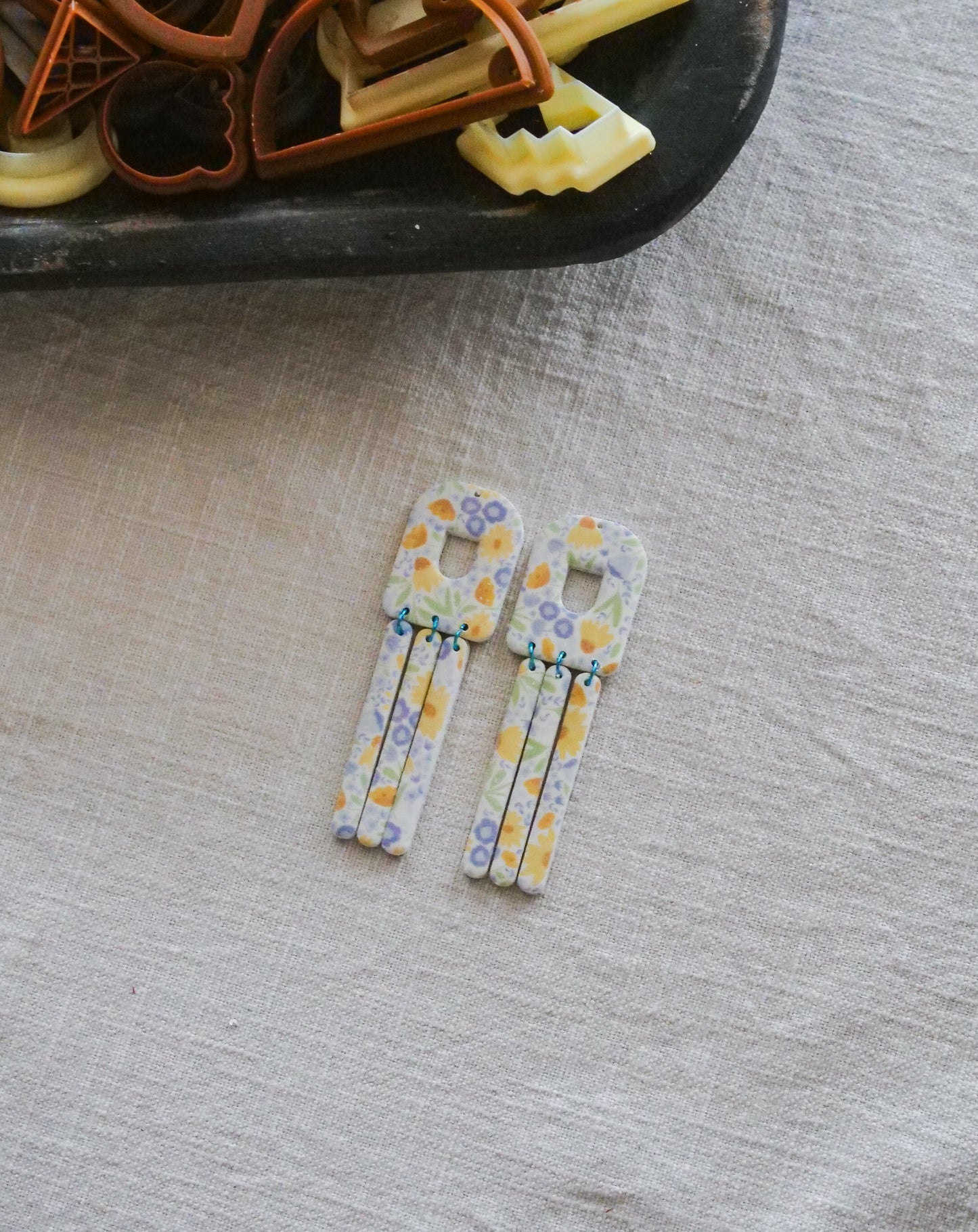 Purple Flowers Polymer Clay Transfer Sheets image 2